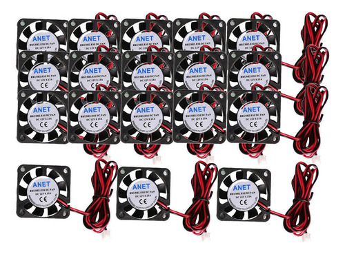 18x Computadora Ultra Silenciosa De 12 V, 40 Mm X 40 Mm X 10
