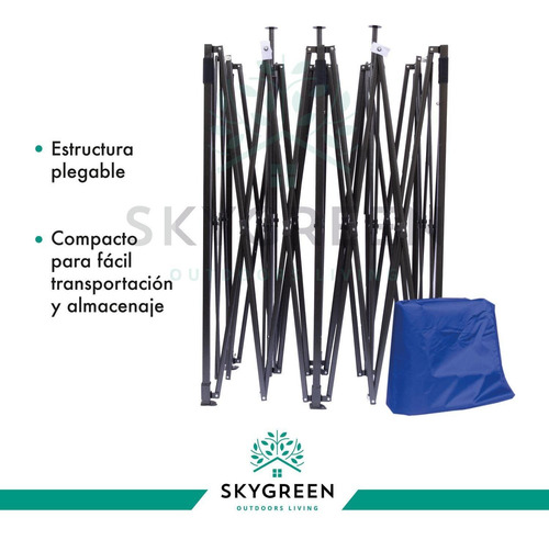 Imagen 5 de 7 de Carpa Toldo 3x6 Plegable Reforzado Impermeable Eventos