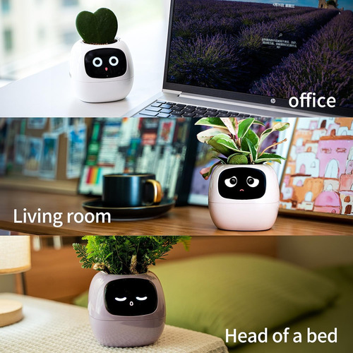 Maceta Robot Con Inteligencia Artificial Plant Ivy Amarilla