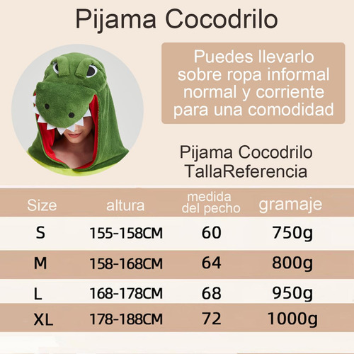 Manta Cocodrilo Con Capucha Franela Suave Y Acogedora