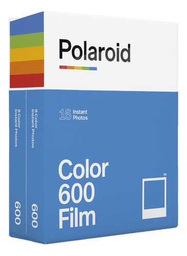 Polaroid Color 600 Instant Film Double Pack (16 Exposures) Azul