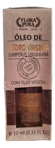 Oleo De Cedro Virginia - Gotejador 10ml | Flora Pura