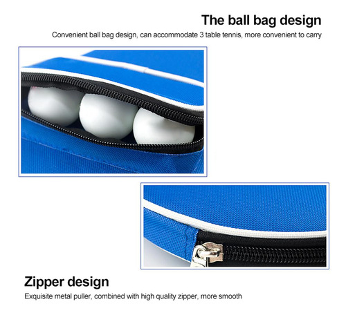 Funda Para Raquetas De Tenis De Mesa, Bolsa De Transporte Y