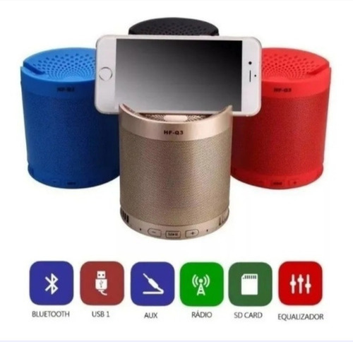 Caixa De Som Bluetooth Tablet Caixinha Wireless Mp3 Usb