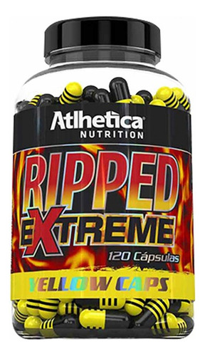 Ripped Extreme Yellow 120 Caps Thermogenico - Atlhetica