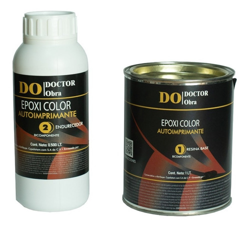 Pintura Epoxi Color Autoimprimante 1.5 Lts (a+b) Rinde 8 M² 