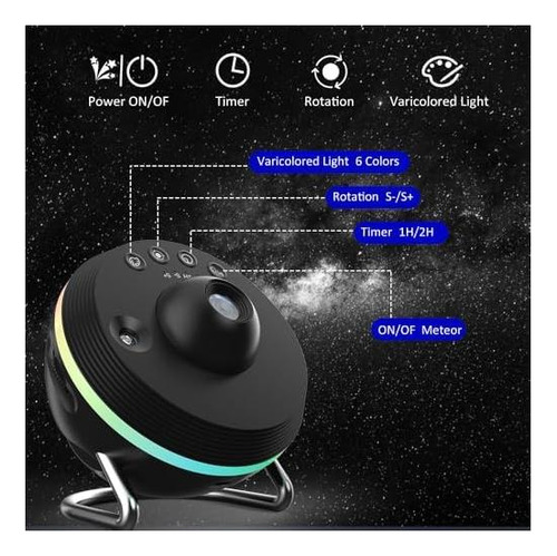 Proyector Galaxy, Proyector Elec3 Star, 13 En 1 Planetarium