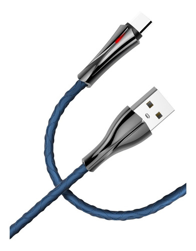 Cable Usb Tipo C Luz Led Carga Rápida Ldnio