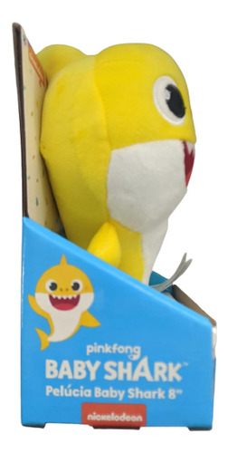 Imagem 4 de 6 de Pelúcia Baby Shark - Amarelo 20cm - Bebê Tubarão - Sunny