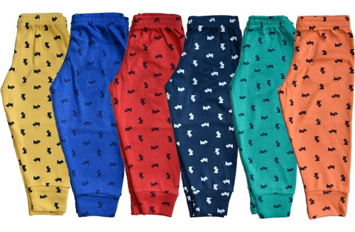 Imagen 1 de 5 de Pantalón Para Bebé 4 Piezas 100% Algodón Talla 3-18 Meses Pf