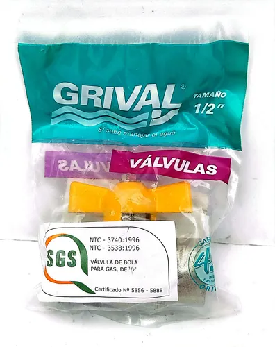 Válvula Bola Gas Grival