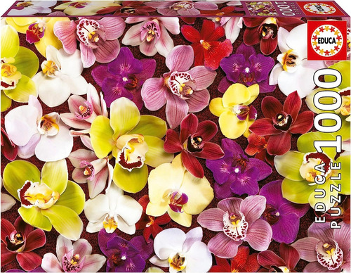 Collage De Orquídeas Rompecabezas 1000 Piezas Educa