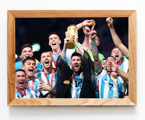 Cuadro Argentina Campeón Messi Tunica