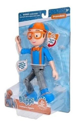 Imagen 2 de 11 de Blippi Figura Articulada 25cm Con Sonidos 86106