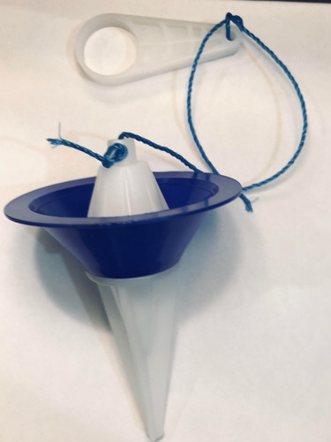 Valvula Pera 2'' Azul Para Baño Marca Raziio