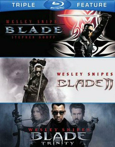 Imagen 1 de 3 de Blade Trilogia Trinity Wesley Snipes Peliculas Blu-ray 