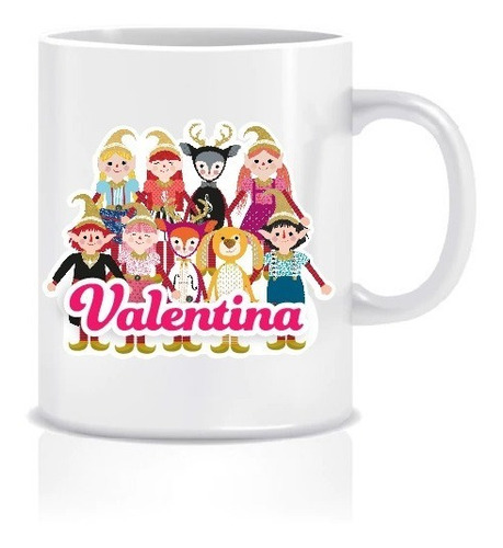 Tazón Personalizado Duendes Mágicos Niñas Taza Sublimada 