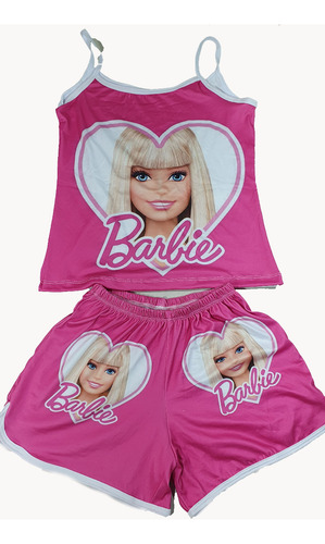 Pijama De Barbie Short Y Blusa