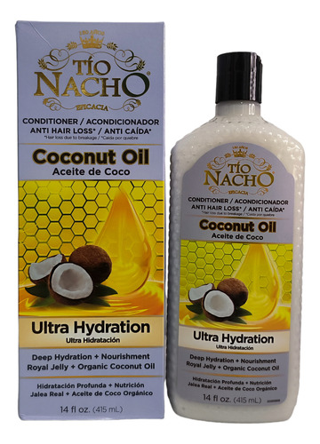 Acondicionador Tío Nacho Con Aceite De Coco. 415 Ml Importad