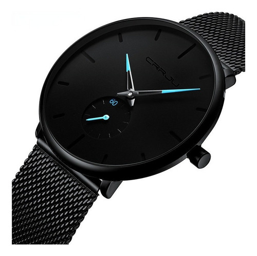 Reloj De Cuarzo Crrju Ultra Thin Premium Para Hombre .