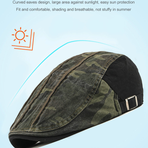 Sombrero Tipo Boina De Camuflaje A La Moda, Ideal Para Uso E