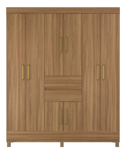 Guarda-roupas Casal 8 Portas E Espelhos Cr35196 Amêndola