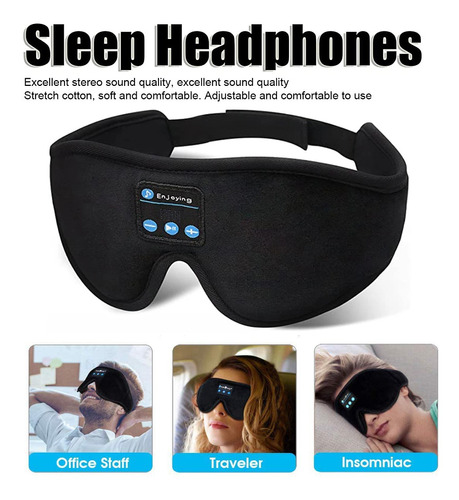 Máscara De Ojos Bluetooth Music Smart Sleep Yoga Diadema Lla