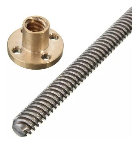 Tornillo Acme De Avance 8mm Con Tuerca T8 30cm Varilla Rosca