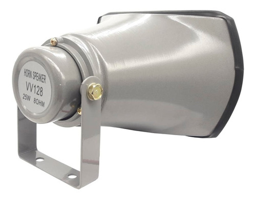 Imagen 2 de 4 de Bocina De Aluminio Color Gris 25watt 8 Ohms 105db Vv128