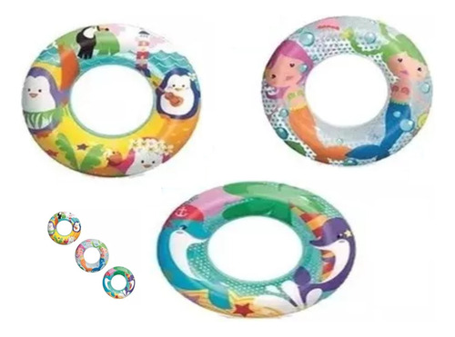 Boia Infantil Inflável Bestway Colorida 56cm Piscina Praia