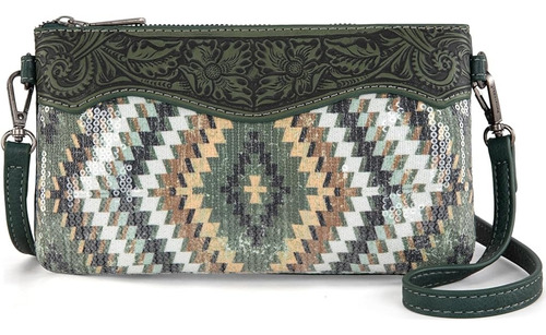 Cartera Montana West Crossbody B Importada Original Verde