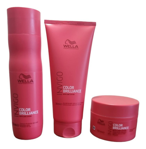 Kit Wella Color Shampoo 250 Ml+ Mascara 150ml+ Acondic 200ml