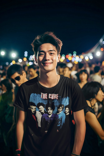 Camiseta The Cure Concert Grupo