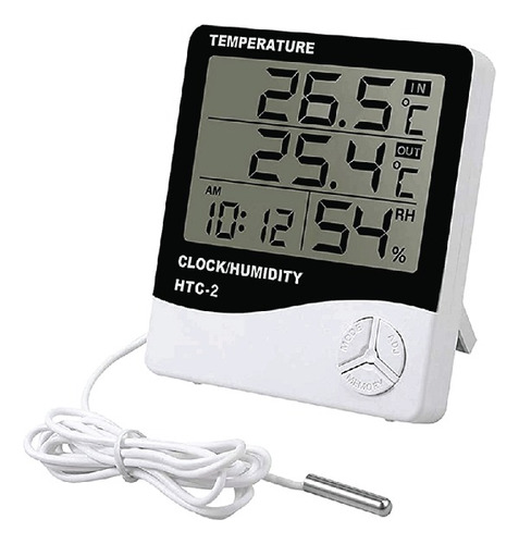 Termóhigrómetro Digital Lcd Humedad Temperatura Sonda Htc-2