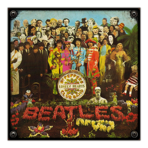 #03 - Cuadro Decorativo Vintage / The Beatles - Sgt. Pepper'