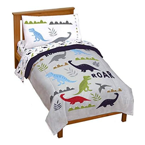 Juego De Cama Cuna De 4 Piezas Trend Collector Dinosaur...