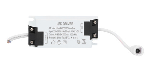 Controlador Led Electrónico, Cable De Transformador De 24 W,