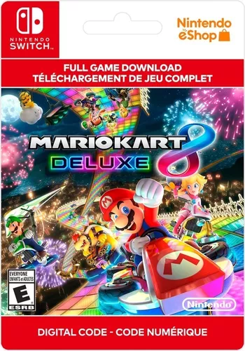 Mario Kart 8 Deluxe Nintendo Switch Código 16 Dígitos Eshop