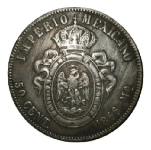 Coleccionistas Pieza Idéntica A 50 Ctvs Maximiliano Hasburgo