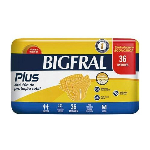 Bigfral Pañal Plus Talle M 36 Unidades