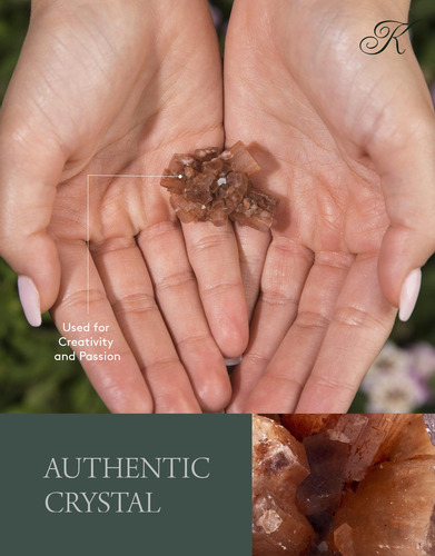 Cúmulo De Aragonito Natural Kalifano - Cristal De Reiki De A