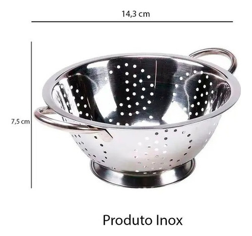 Escurridor de pasta pequeño de acero inoxidable, utensilio de cocina