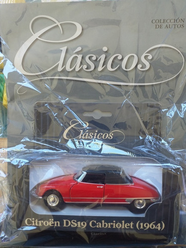 Autos Clásicos. Citroen Ds19 Cabriolet 1964.  Escala 1/36