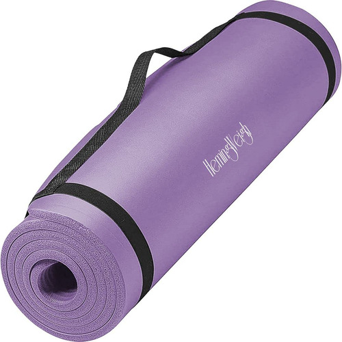 Tapete De Yoga Grueso Con Correa 183 X 58 Cm Antideslizante