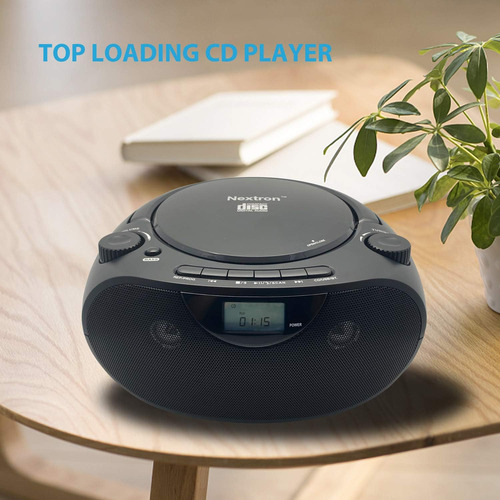 Nextron Reproductor De Cd Portátil Bluetooth Boombox Con...