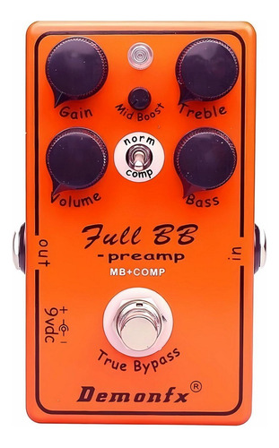 Pedal De Efecto Overdrive Xotic Bb Demon Fx Full Bb Cuo