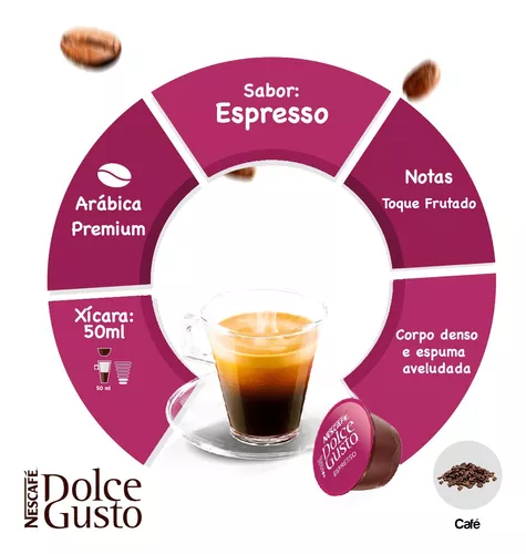 Kit 2 Café Espresso Cápsula Nescafé Dolce Gusto Caixa Com 10