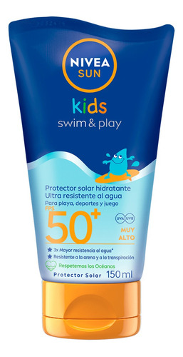 Protector Solar Infantil Nivea Sun Fps 50+ Swim & Play 150ml