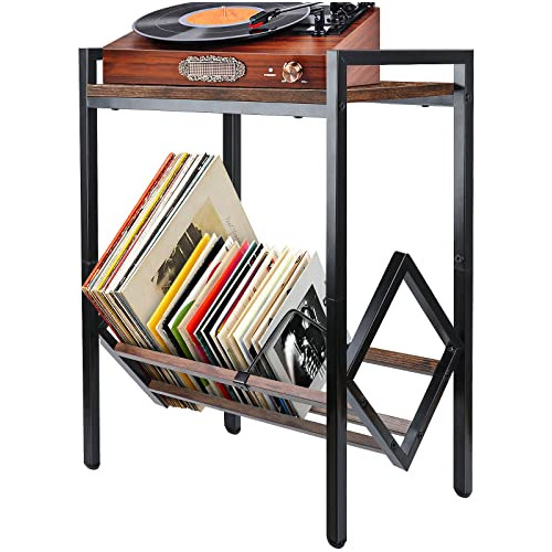 Record Player Stand Storage Vinyl Record Record Player ...