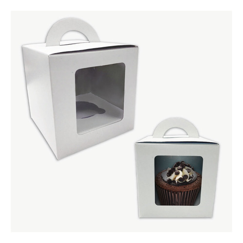 Cajas Para 1 Cupcake Mini Tortas Pack X 100 Un C/ Cuna